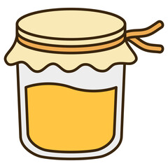 jar of honey illustration