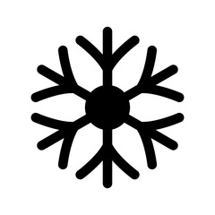Snowflake Icon Vector Symbol Design Illustration