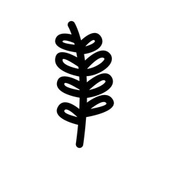 Olive Branch Icon Vector Symbol Design Illustration