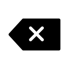 Obraz premium Backspace Icon Vector Symbol Design Illustration