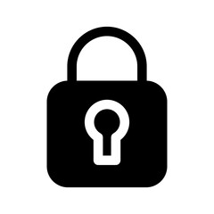 Locked Icon Vector Symbol Design Illustration