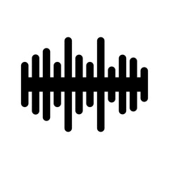 Sound Waves Icon Vector Symbol Design Illustration
