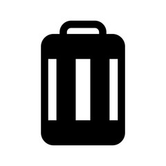 Sports Bag Icon Vector Symbol Design Illustration