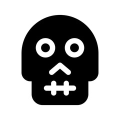 Skull Icon Vector Symbol Design Illustration