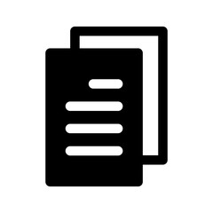 Files Icon Vector Symbol Design Illustration