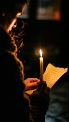 Emotional Letter Reading by Candlelight for Heartfelt Moments and Sentimental Designs
