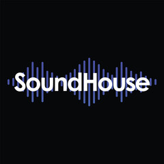 sound waves blue wave voice logo