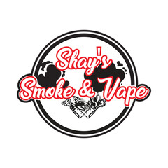 vape vaping smoke logo design