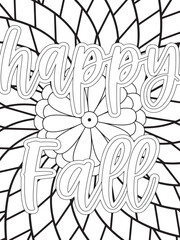 Gym Quotes Flower Coloring Page Beautiful black and white illustration for adult coloring book