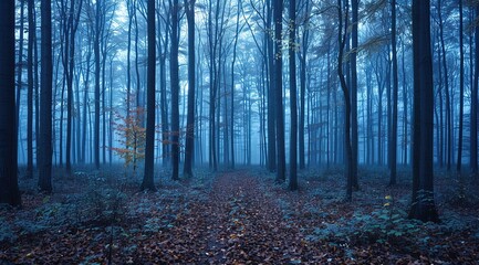 Obraz premium morning in the forest