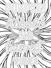 Gym Quotes Flower Coloring Page Beautiful black and white illustration for adult coloring book