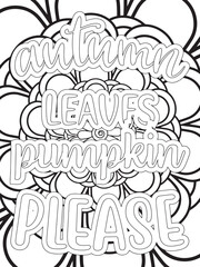 Gym Quotes Flower Coloring Page Beautiful black and white illustration for adult coloring book