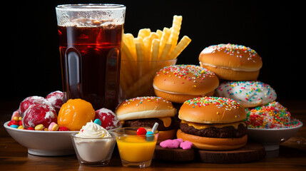 Foods enhancing the risk of cancer. Junk food