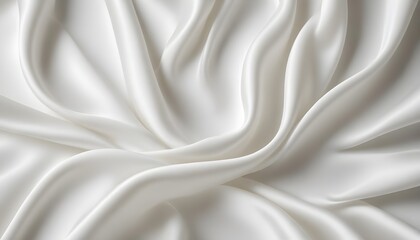 Obraz premium White silk fabric focused background