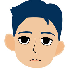 Portraits of men  with Various Ethnicities and Hair Colors 