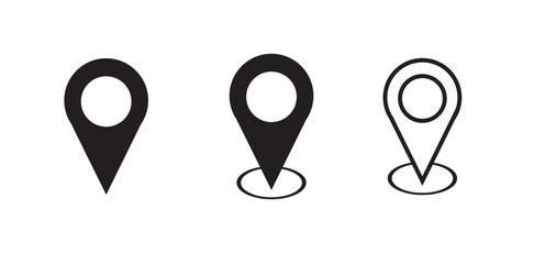 Location icon and navigation icon sheet , vector icon design , web icon design