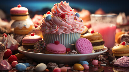 mix sweet food