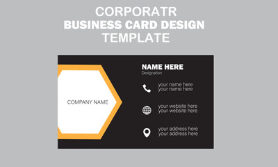 Creative modern minimal name card and business card template design 