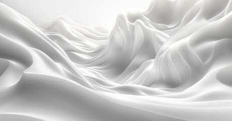 Soft White 3D Background
