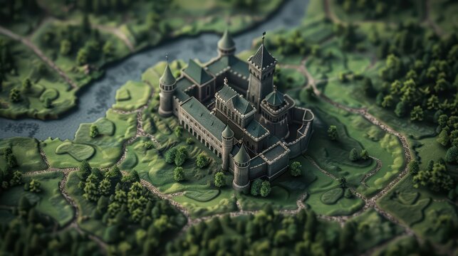 An innovative event planning service uses mystical map pins to highlight venues imbued with supernatural charm