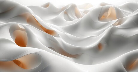 Warm Glow White 3D Background