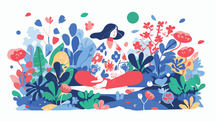 Alternative spiritual practices abstract concept vector