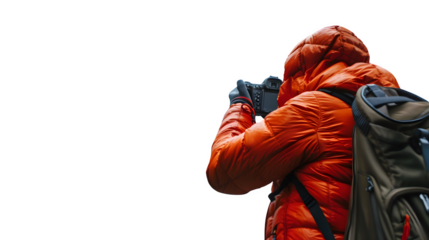 Photographer Capturing Tall Buildings - Urban Photography,     World's Photography Day, File, Isolated on White