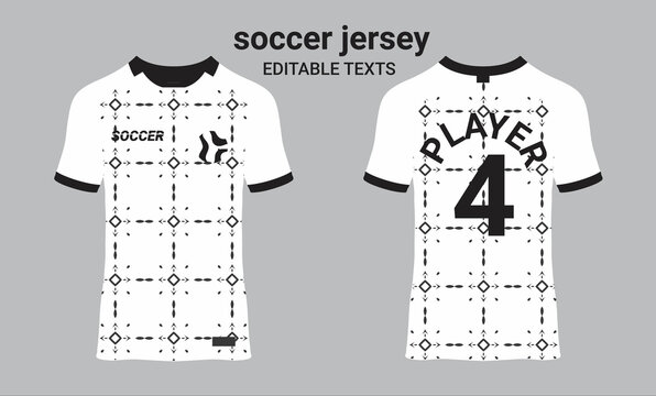 Soccer jersey design for sublimation, sport t shirt design Illustration.