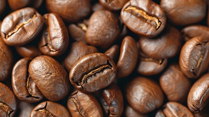 Obraz premium Energizing Caffeine Alkaloids in Roasted Coffee Beans for Alertness and Focus