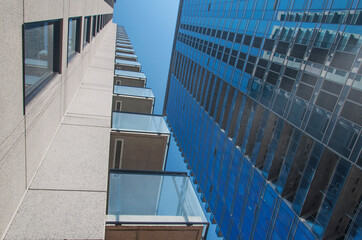 modern building abstract perspective Montreal