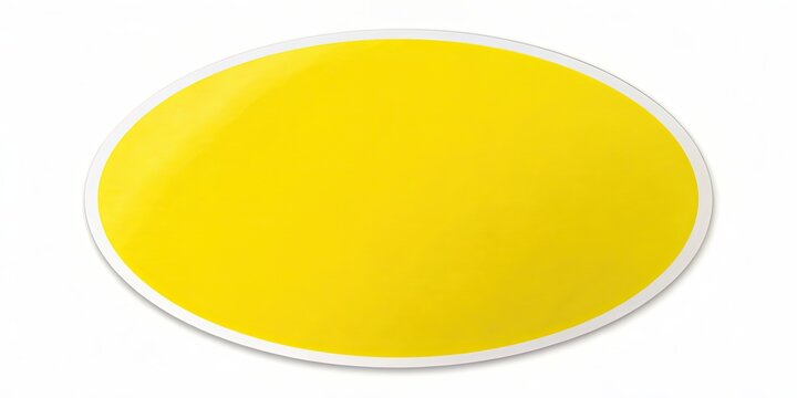 Yellow circle paper sticker with adhesive backing , sticker, circle, yellow, paper, adhesive, label, note, tag, memo