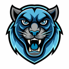 Aggressive Black Panther Logo – Minimalist and Dynamic Panther Icon for Professional Branding, Wildlife Conservation, Sports Teams, and Premium Fashion Labels with Bold and Powerful Design