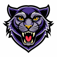 Aggressive Black Panther Logo – Minimalist and Dynamic Panther Icon for Professional Branding, Wildlife Conservation, Sports Teams, and Premium Fashion Labels with Bold and Powerful Design