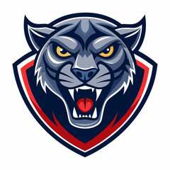 Aggressive Black Panther Logo – Minimalist and Dynamic Panther Icon for Professional Branding, Wildlife Conservation, Sports Teams, and Premium Fashion Labels with Bold and Powerful Design