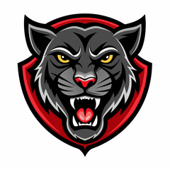 Aggressive Black Panther Logo – Minimalist and Dynamic Panther Icon for Professional Branding, Wildlife Conservation, Sports Teams, and Premium Fashion Labels with Bold and Powerful Design