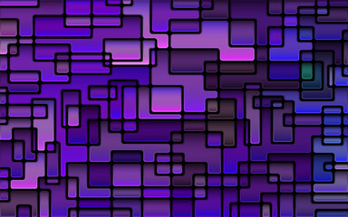 abstract vector stained-glass mosaic background - purple and violet