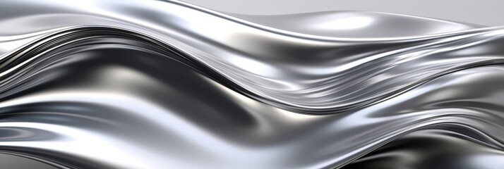 Fototapeta premium Abstract Silver Waves