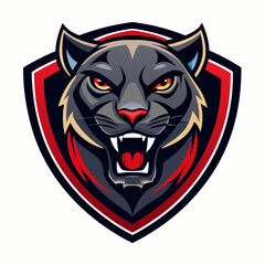 Aggressive Black Panther Logo – Minimalist and Dynamic Panther Icon for Professional Branding, Wildlife Conservation, Sports Teams, and Premium Fashion Labels with Bold and Powerful Design