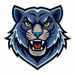 Aggressive Black Panther Logo – Minimalist and Dynamic Panther Icon for Professional Branding, Wildlife Conservation, Sports Teams, and Premium Fashion Labels with Bold and Powerful Design