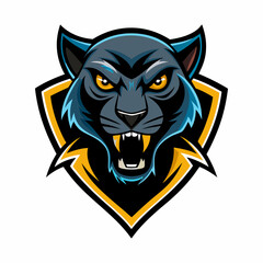Aggressive Black Panther Logo &ndash; Minimalist and Dynamic Panther Icon for Professional Branding, Wildlife Conservation, Sports Teams, and Premium Fashion Labels with Bold and Powerful Design