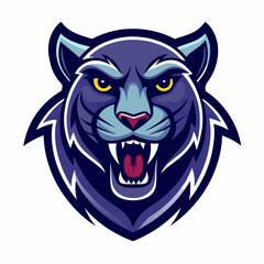 Aggressive Black Panther Logo – Minimalist and Dynamic Panther Icon for Professional Branding, Wildlife Conservation, Sports Teams, and Premium Fashion Labels with Bold and Powerful Design