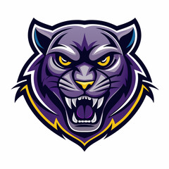 Aggressive Black Panther Logo – Minimalist and Dynamic Panther Icon for Professional Branding, Wildlife Conservation, Sports Teams, and Premium Fashion Labels with Bold and Powerful Design