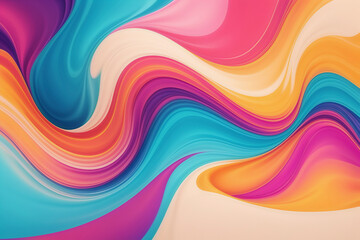 Obraz premium Colorful acidic fluid poster background