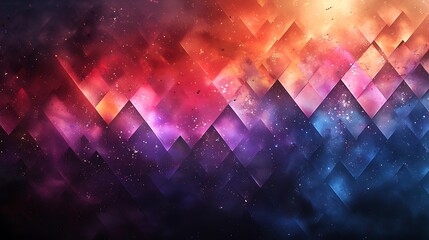 An abstract geometric background with pastel color blocks, transitioning from pastel peach to coral to lavender, arranged in a harmonious and fluid pattern.