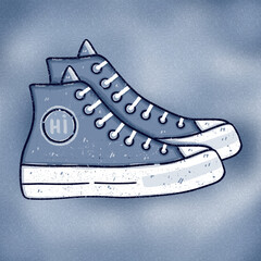 footwear, shoes, sport, fashion, illustration, pair, style, sneakers