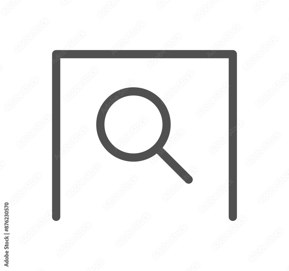 Poster document icon outline and linear vector.