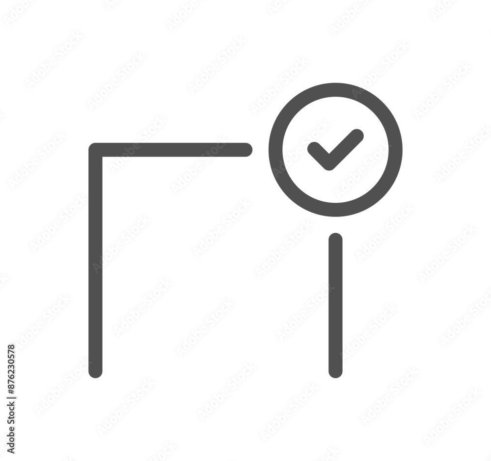 Poster document icon outline and linear vector.