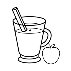 Drinks coloring pages for coloring book