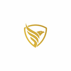 eagle falcon shield logo	