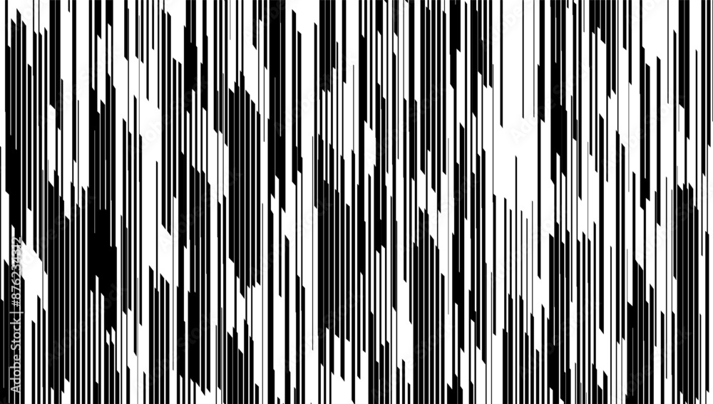Poster black and white drop lines pattern for background and jersey design. fully editable vector element. 